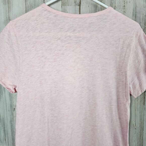 J. Crew Studio Short Sleeve Scoop Neck Tee Shirt Pink Size Medium - Picture 7 of 7